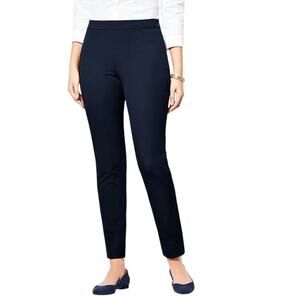 Talbots Navy Blue Chatham Ankle Pants Size 12 Office Career Work Wear Corpcore